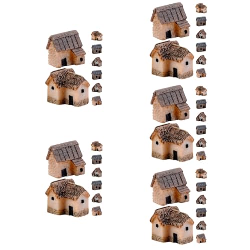 Miniature maison de campagne résine résistante à l'humidité pour terrarium durable - 2