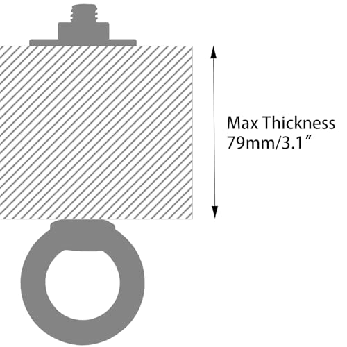 Image of M14 x 100mm Stainless Steel Eye Bolt with Nuts 2 Pack, 9 /16 inch x 4 inch Long Shoulder Lifting Ring Eye Bolt for Boat & Hanging, Heavy Duty Marine Grade Threaded Eyebolts for Tie Down Outdoor