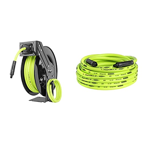 Flexzilla retractable air hose reel, 3/8 in. x 50 ft, heavy duty