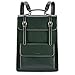 ECOSUSI Laptop Backpack for Women PU Leather Backpack Vintage for Laptop 15.6 inches School Bag College Bookbag, Green