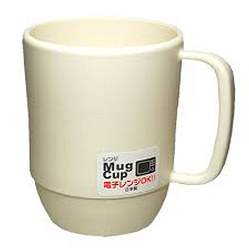 JapanBargain , Japanese Camping Coffee Mug Unbreakable Kid's Milk Juice Mug Microwavable Tea Water Mug for Travel 12 ounce BPA Free Non-Toxic Dishwasher Safe Made in Japan, White