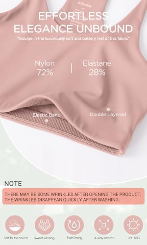 Image of ODODOS Halter Sports Bra for Women Non Padded Strappy Cropped Tops Workout Yoga Crop