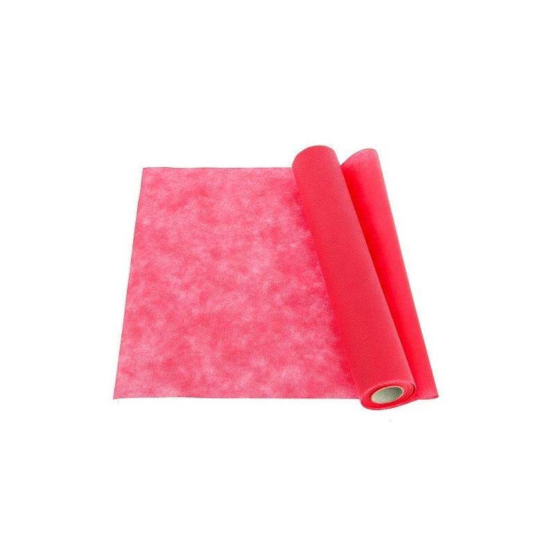 CHEMIN DE TABLE INTISSE BRICOTEX FUSCHIA 40 CM X 7M