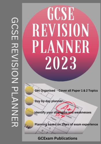 GCSE Revision Planner 2023: Create Revision Blocks & Manage Your Exam Revision. Daily Planners, Revision Planning Guidance, Breakdowns of Paper 1 & Paper 2 Topics
