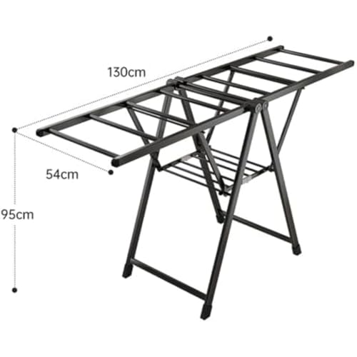 Étendoir à linge robuste sur roulettes pour séchage extérieur et intérieur - 3