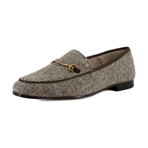 Sam Edelman Women's Loraine Loafer Brown Houndstooth Multi 6 Medium