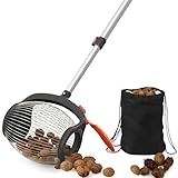 RIFPOD Acorn Picker Upper Roller - Walnut Picker Upper Foot Operated Release,Directly Dump Outlet Nut Gatherer,Suitable for 3/4' - 1.5' Walnuts,Hickory,Sweet Gum Balls,Magnolia Seeds,Pecan