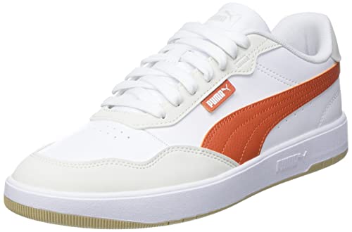 Image of PUMA Men's Court Ultra Lite Sneaker, Puma White Chili Powder Vapor Gray, 9
