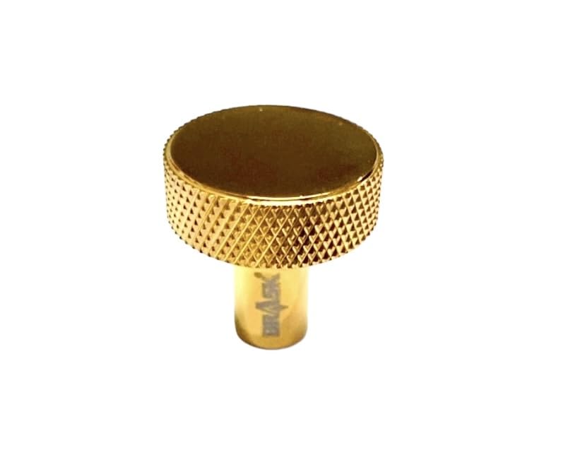 BRASK" Solid Brass Knobs for Drawers, Cabinets, Wardrobes, Kitchen Drawers, Drawer Pulls - Round Shape (25 mm) Model No. 011 (PVD Gold, 2)-image-46