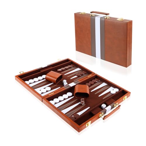Rivivere i classici: Backgammon set è un classico gioco da tavolo, il suo gameplay unico, il profondo patrimonio culturale e l'alto livello di strategia consente di godere il divertimento della collisione di strategia e saggezza, è una buona scelta per rivivere i classici