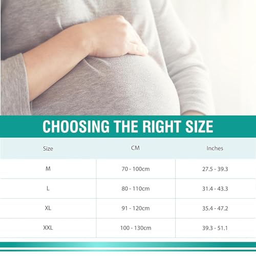 Image of DIYMAG Polyester Maternity Belt For Belly, Pregnancy Support Pre Natal-Belly Band, Adjustable & Breathable Waist Support, Helps In Back Pain, Pre And Postpartum (X-Large)