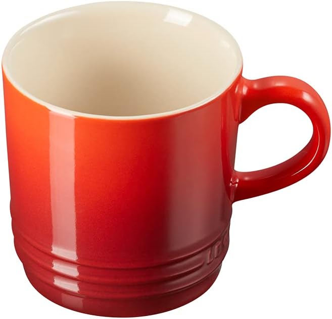 LE CREUSET Stoneware Cappuccino Mug, 200 ml, Cerise, 70303200600099