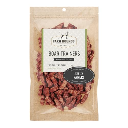 Farm Hounds - Boar Trainers - Premium Natural Jerky for Dogs - from 100% Humanely Raised Boar - Easy-Break - Great for Training & Treats - No Added Fillers - Made in USA - 4.5 oz - 1 Pack - image 8