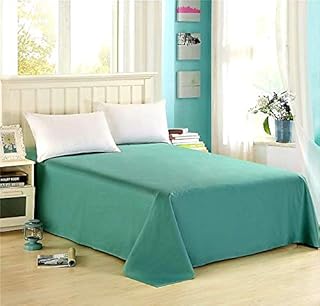 LOOMS & LEAVES LUXURIOUS FULL FLAT BED SHEETS 100% POLY COTTON IN SINGLE DOUBLE KING SIZES (WHITE, PILLOWCASES (PAIR))