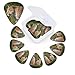 african leopard print Guitar Picks 12 Pack Personalized Guitar Picks with Storage Box Guitar Accessories for Ukulele Electric Acoustic Guitars Bass