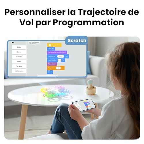 Ameta Morpho Drone avec Camera pour Enfant 1080P avec Module STEM – vue 3