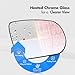 SNEMEEY Passenger Side Mirror Replacement for Jeep Cherokee 2014 2015 2016 2017 20218 2019, Jeep Compass 2017-2021, Right Side Mirror Glass, Chrome, Power Heated 68228912AA