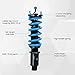 maXpeedingrods Coilover for Honda CR-V 1996-2001 RD1-RD3 FWD & AWD, 24 Level Damper Adjustable Coilovers Suspension Kit, Height Adjustable Shock Absorber Struts, T6 Upgraded Lowering Kit Blue