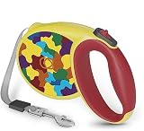 piccpet Retractable Dog Leash, Tangle-Free Dog Leash for Small, with Anti Slip Handle, Reflective Th