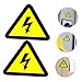 JECOMPRIS 50Pcs Caution Stickers Electric Shock Warning Decals High Voltage Safety Labels for Electrical Equipment Strong Adhesive for Home Office and Industry