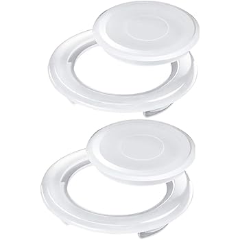 Amazon Com 2pcs 2 Thicker Hole Ring Plug And Cap Set Standard Size Umbrella Replacement Ring For Patio Table 2 Set White Garden Outdoor