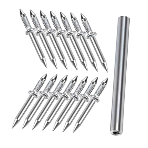 LIGIGWASH Lot de 50 Clous Double Tête pour Plinthes Installation Facile sans Marques Acier au Carbone Murs et Meubles Kit Suspendre