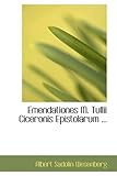  Emendationes M. Tullii Ciceronis Epistolarum Scripsit Albertus Sadolinus Wesenberg