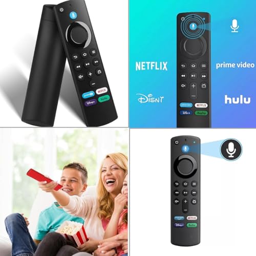 Controle Remoto de Voz Substituto para Amazon Fire TV Stick, Fire TV Stick 4K, Fire TV Stick Lite e