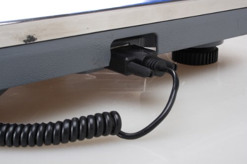 G&G 30kg/1g TC30KL Paketwaage Plattformwaage Digitalwaage Industriewaage Schwarz Edelstahl Plattformwaage mit LCD Display und Automatischer Ausschaltfunktion