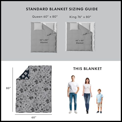 Image of Northwest Dungeons & Dragons Adventure Awaits Twin Quilted Blanket, Comfy Throw, Adults Boys Girls, Soft Lightweight Bedding for Bed, or Couch, 60 x 80 inches