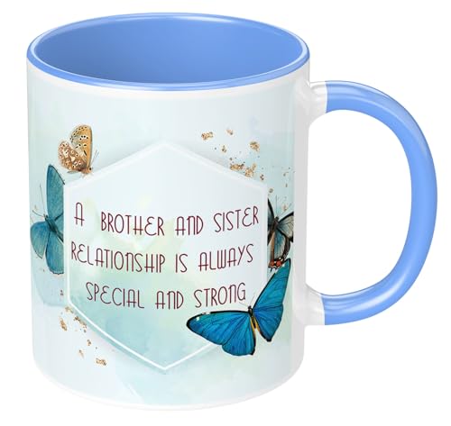 Image of Raksha Bandhan Gifts Printed Mug with Keychain Best Rakhi Combo Gift for Brother & Sister Rakshabandhan Return Gifts for Sister White 350ml Coffee Mug(Pack of 5)(Combo Set)(RMCKRCG1006)