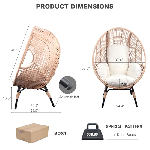 Luxury Outdoor Wicker Lounge Chair