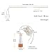 LED Corcho Botella Luces, USB Con Recargable, 1,9 m 20 LED, Cobre...