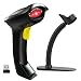 NADAMOO 2.4GHz Wireless Barcode Scanner (2-in-1 2.4GHz Wireless & USB 2.0 Wired) USB Automatic Barcode Reader Handheld Bar Code Reader USB Rechargeable Bar Code Hand Scanner for Computer POS Laptop