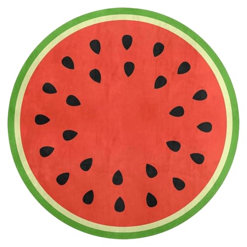Tapis rond antidérapant lavable pour sécuriser et décorer le salon - 2