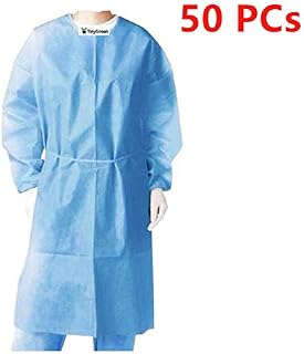 Isolation Gowns Knit Cuff One Size Fits Non-Woven, Latex Free, Splash Resistant, All