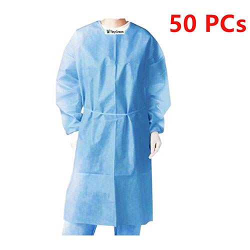 Isolation Gowns Knit Cuff One Size Fits Non-Woven, Latex Free, Splash Resistant, All