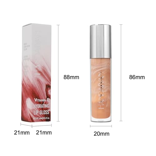 Lip Gloss Hydrating Lip Glaze Velvet Long Lasting Waterproof Non Sticky Pink Lipgloss Marble Lipglaze Colourful Makeup Ladies Gift, Nourishing Lipstick,Moisturising Glossy Lipgloss for Women(01) - Image 8
