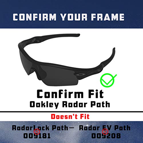Image of Radar Path Lenses & Rubber Kits Replacement for Oakley Sunglass Polarized