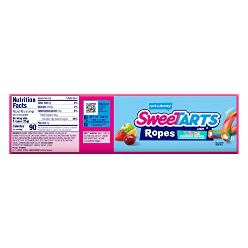 Sweetarts Ropes, Twisted Rainbow Punch, 3.5 Ounce Package, Pack Of 12 #TOP3