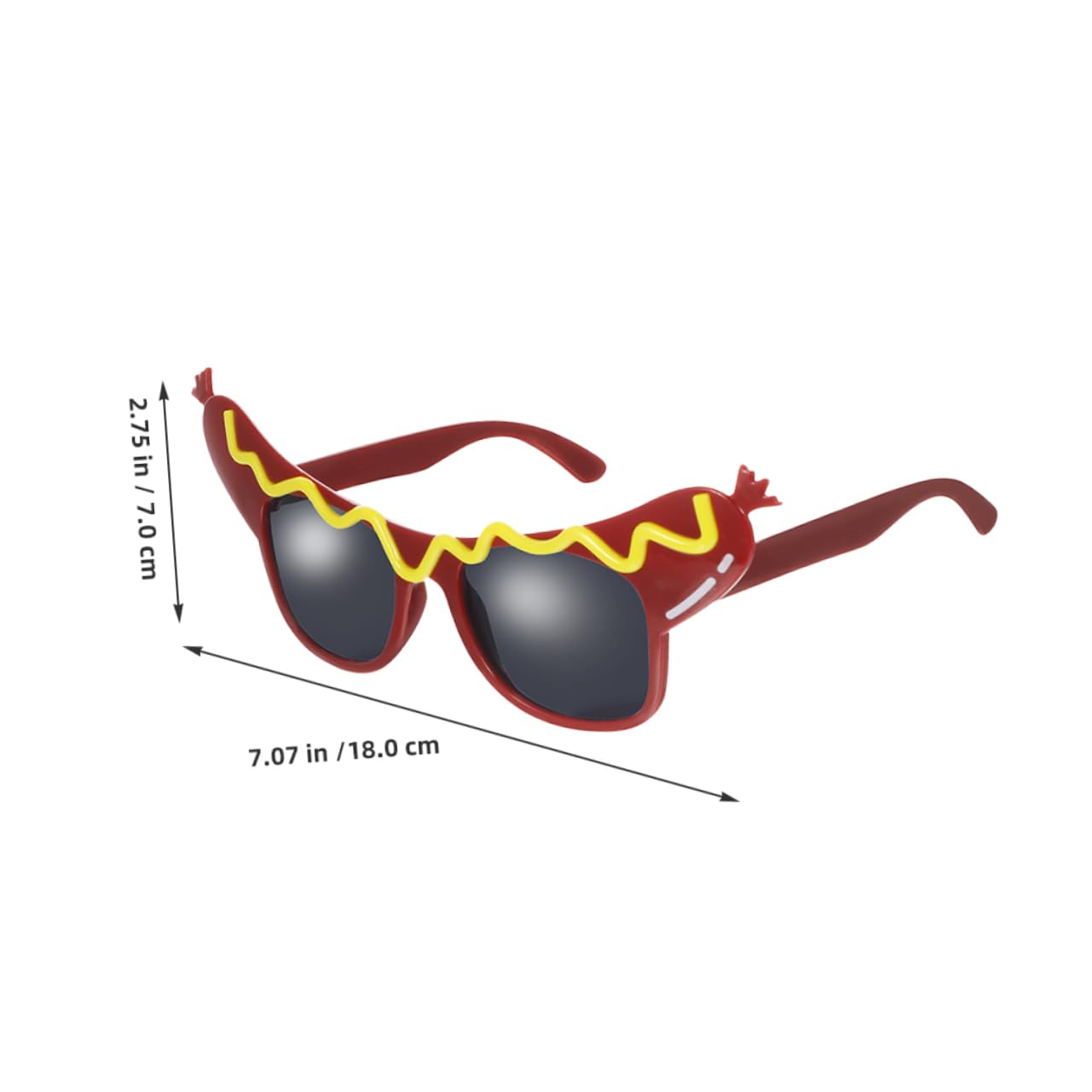 FOMIYES 4Pcs Hot Dog Eyeglasses Funny Shaped Sunglasses for Adults for Parties Masquerades Celebrations Lightweight Costume Accessories Props