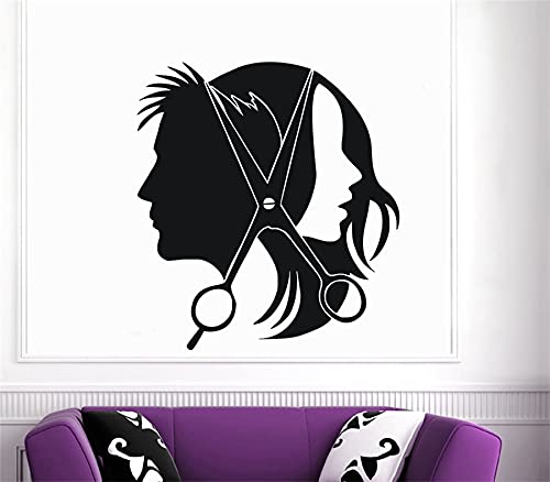 Hair Wall Decal Beauty Salon Stickers Decals Vinyl Hair Girl Woman Decor MN736