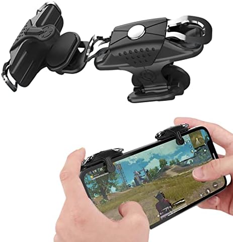 KingTSYU PUBG Mobile Gaming Triggers, L1R1 Trigger Mobile Game Controller for PUBG/Fortnite/Call of Duty/Survival Rules, Cell Phone Gaming Joystick Aim & Fire Trigger for iPhone and Android Phone