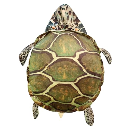 Almohada de peluche de tortuga, juguete de peluche de traje de tortuga, Almohada portátil de cáscara de tortuga de peluche de dibujos animados, Almohada de dormir suave y delicada para habitación de