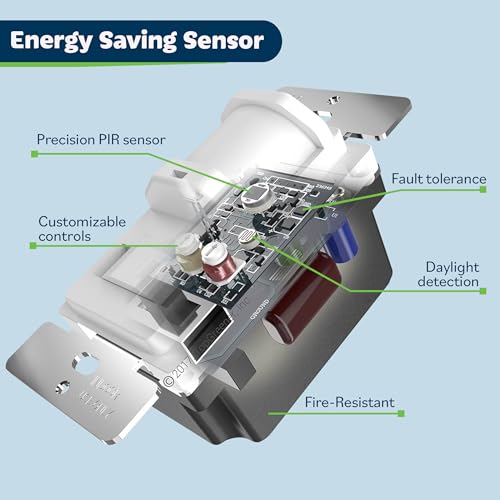 Image of TOPGREENER in-Wall PIR Motion Sensor Light Switch,Need Neutral Wire,6 Pack