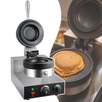 Gewerbliche Burger-Maschine, Eiscreme-Hamburger-Maschine Mit Antihaftbeschichtetem Topf, Einstellbare Temperatur Und Zeit,110V