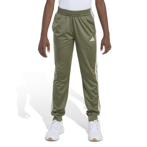 Image of adidas Boys 3-Stripe Jogger Pants | Big and Little Kids | 100% Polyester Athletic Training Pants with Elastic Waistband