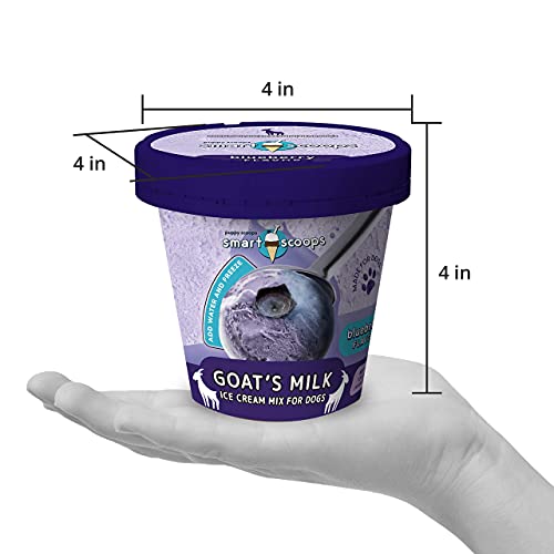 Smart Scoops Goat's Milk Ice Cream Mix for Dogs (Blueberry