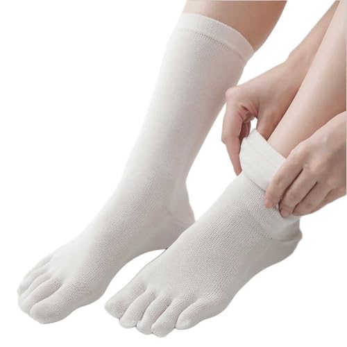 Silk Toe Socks for Women – Breathable, Thin Sock Liners for Sleep & Foot Care, Natural 100% Silk, Made in Japan - Main Image