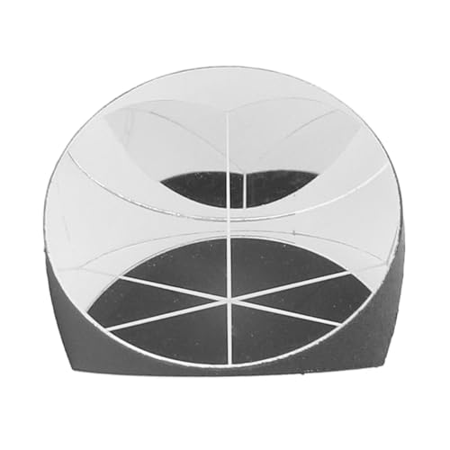 Prisme cube d'angle en verre optique φ 25,4 mm avec réflecteur argenté pour station totale
